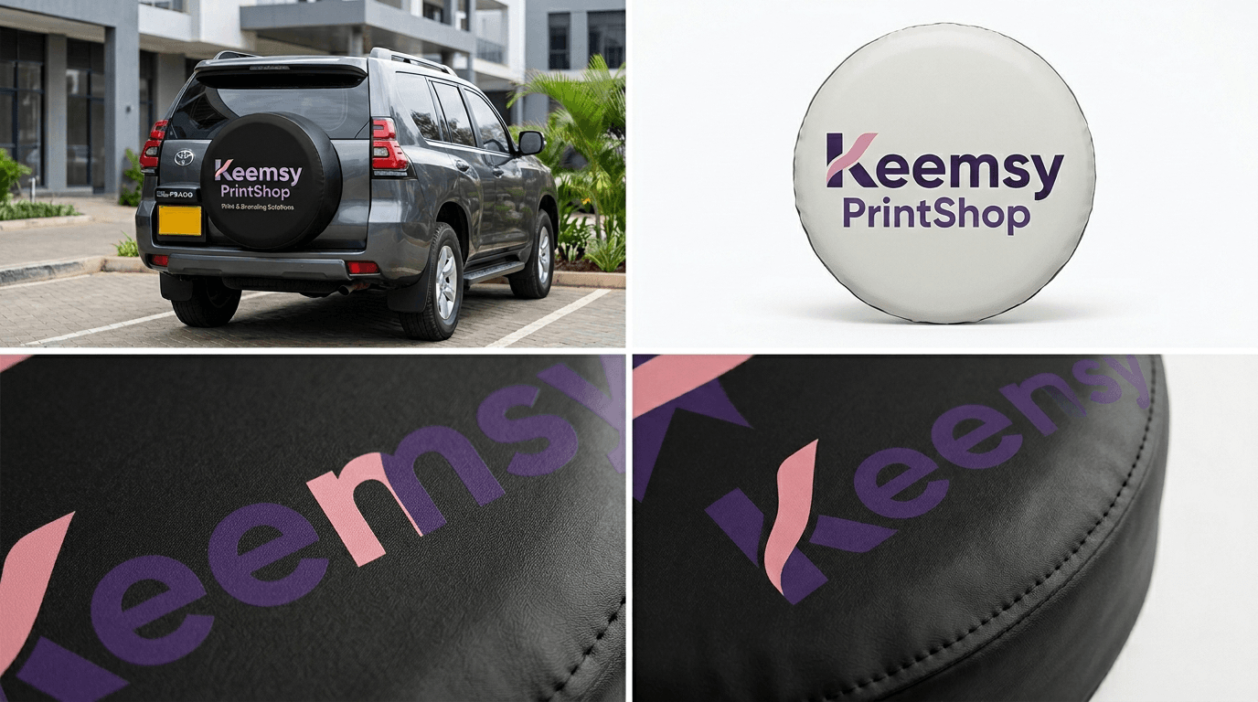 Custom PVC Wheel Cover Printing in Kenya – Branded Spare Wheel Covers