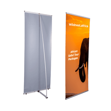 L Banner Stand printing